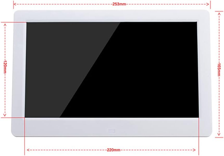 Digital Photo Frames Multifunctional 10.1-inch Support Mobile Power Supply Digital Electronic Photo Album Display Stand Video Player Resolution 1024×600 (Black) (White)