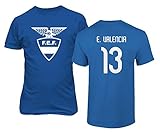 National Soccer 2021 Ecuador #13 Enner Valencia South American Cup Unisex T-Shirt (Royal, X-Large)
