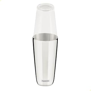 Coqueteleira Boston Tramontina em Aço Inox e Tampa em Vidro 700 ml