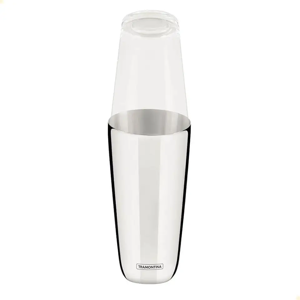 Coqueteleira Boston Tramontina em Aço Inox e Tampa em Vidro 700 ml