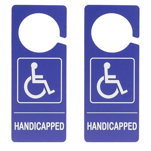 2 Pack Handicap Parking Sign Hanger, 3.5