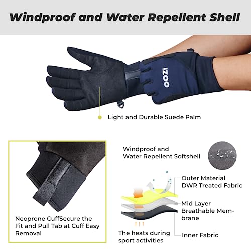 Oozi Winter Gloves For Men Women Touchscreen Gloves Cold Weather Warm Gloves For Hiking Running Cycling Driving (Xl, Black) #TOP1