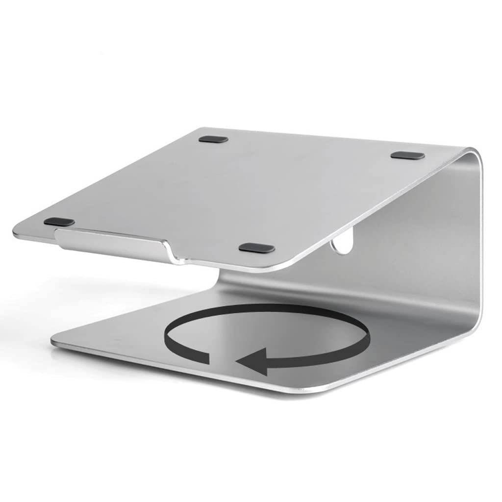 Soporte de computadora portátil de aluminio base giratoria universal