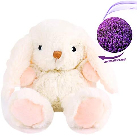 YunQiXin Soft Scented Preschool Toddler Stuffed Animal Plush Bunny Toys Cute Rabbit for Kids Girls Boys, Unisex Baby Child Gifts Microwave Aromatherapy Doll with Lavender Scent