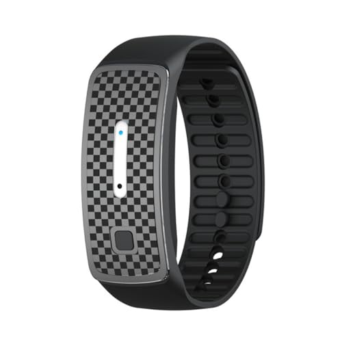 Ieron Ultraschall-Mückenschutz-Armband, Ultraschall-Elektronikuhr, Anti-Mücken-Armband für den Außenbereich, Unisex, Ultraschall-Mückenschutz-Armband (schwarz)