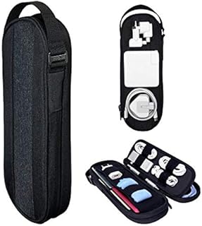 SIDE BY SIDE - Everyday Tech Pouch Organiser for Cable, Charger, Power Bank, External Hard Drive, USB C Dock - Premium Travel Essentials Bag for Adapter, Electronic Gadgets, EDC pocket.