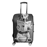 Bracco Italiano Wandkunst, lustige Badezimmer-Dekoration, Bracco Italiano in Toilette, Tier in Toilette, Haustierladen-Kunst, Hundegeschenk, 1 Gepäckkoffer, Stil:, XL(30-32inch), Kofferhülle