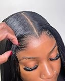 New Lagos Hairline Human Hair Body Wave Wigs Pre Plucked 180% Density Full End HD Transparent Lace Front Wigs Human Hair with Bleached 13X4 HD Brazilian Hair Glueless Wigs M Hairline For Woman