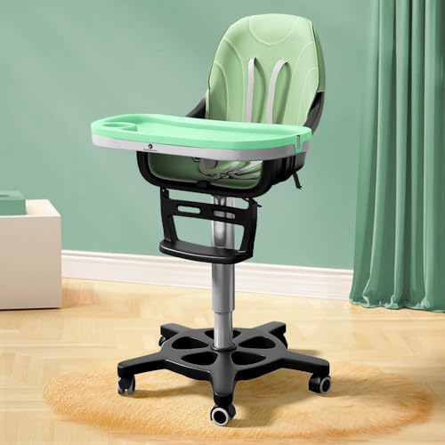 Image of StarAndDaisy Little Nest Baby High Chair /Study Chair /Multifunctional Baby Chair for 6 Months to 6 Years Girls & Boys, Height Adjustable, Detachable Tray & One-Hand Adjustable - Green