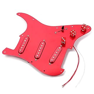 Chargé précâblé Pré-programmé Chargé SSS Pickguard Alnico V Ramassages pour La Guitare Stratocaster - Les Beatles, Paul McCartney, John Lennon, RIngo Starr, George Harrison Chargé précâblé Pré-programmé Chargé SSS Pickguard Alnico V Ramassages pour La Guitare Stratocaster – Image 2