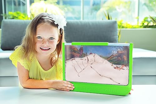 Uncle Milton Giant Ant Farm - Large Viewing Area - Care for Live Ants - Nature Learning Toy - Science DIY Toy Kit - Great Gift for Boys & Girls, Green - Image 5