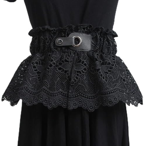 Womens Lace Belt Faux Leather Wrap Self Tie Waist Belt Cinch Boho Dress Belts