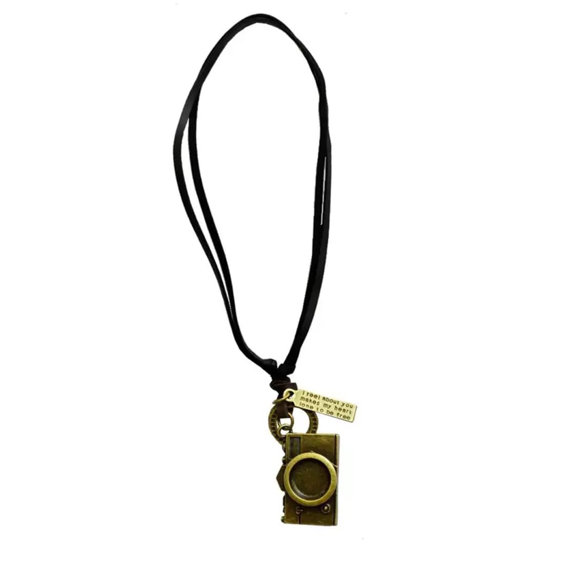 M Men Style Antique Vintage Camera Bronze Adjustable Leather Cord Necklace Pendant Chain For Men And Women (B0CKFF1TC1) Amazon Price History, Amazon Price Tracker