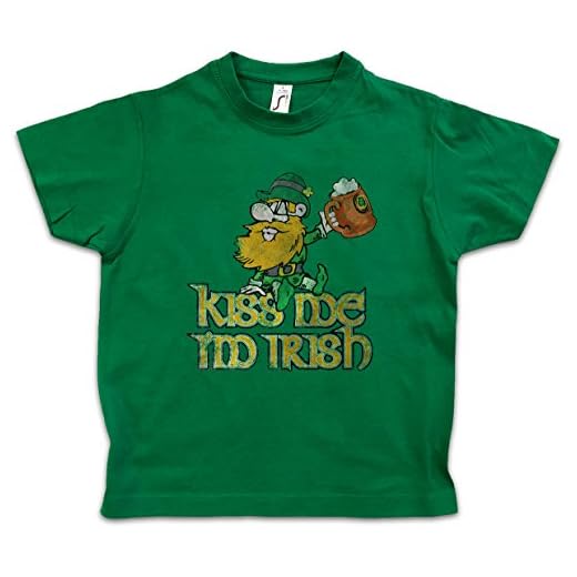 Urban Backwoods Kiss Me I'm Irish vintage pojkar barn t-shirt