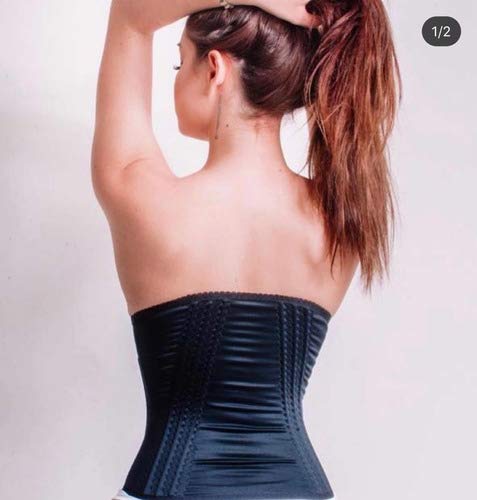 Cinta Modeladora Faixa Abdominal Persona 3 com 14 Barbatanas (GG, PRETO)