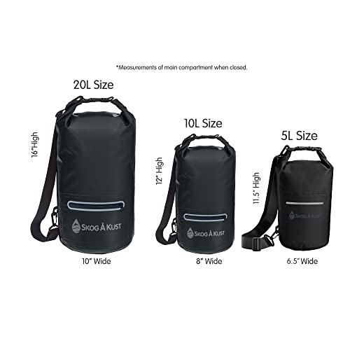 Skog Å Kust Drysak Waterproof Dry Bag | 20L Black #TOP4