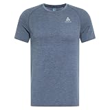 Odlo Herren Kurzarm Laufshirt ESSENTIAL SEAMLESS, folkstone gray melange, L