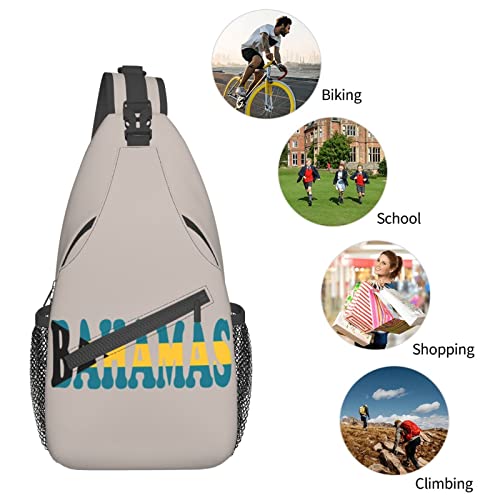 Mochila bandolera urbana color negro unisex miniatura 7