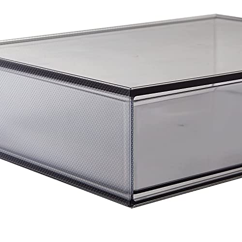 Stori Stax Plastic Stackable Organizer Drawer In Classic Grey | 12.5-Inches Wide | Organize Office Desk Accessories And Sort Letter-Size Paper | Made In Usa #TOP6