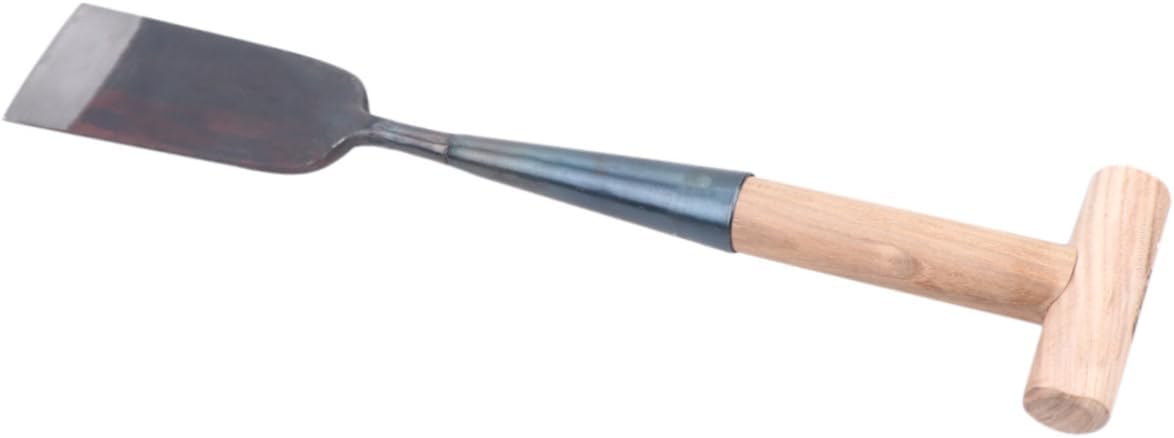 Sosoport Trimming Shovel for Horseshoe Manganese Steel and Wooden Handle Horse Shoeing Tools