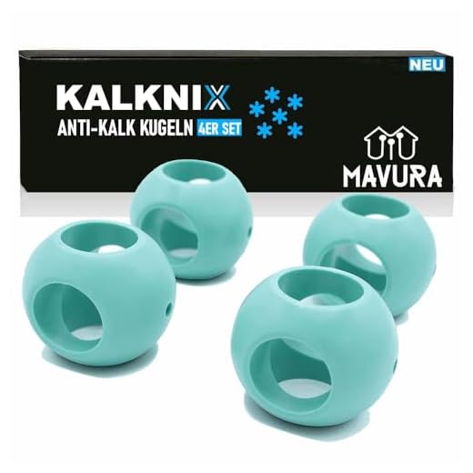KALKNIX 4 Stück magnetische Anti-Kalk-Kugel Antikalk Waschkugel