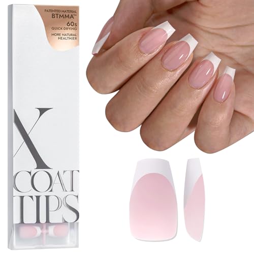 BTArtboxnails French Gel Nail Tips - French Tip Press on