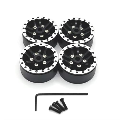 RC�J�[�^�C�������Z�b�g Compatible With WPL C14 C24 C34 C54 1/16 RC�J�[�A�b�v�O���[�h�����p�[�c�A�N�Z�T���[���^���r�[�h���b�N�z�C�[���n�u�z�C�[������(Black)