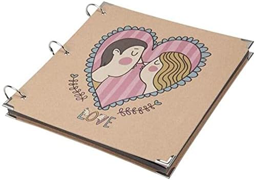 Photo Album 20 Loose-Leaf DIY Manual/Album Set, Couple Travel Imprint Record Book(Color:#1)