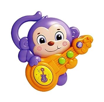 mittali dispatch Baby Musical Monkey - Baby Animal Set Toy Baby Light Up Toys with Sound Light Effect Volume Control for Babies 6-12 Months Musical Monkey.
