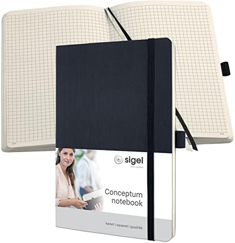 SIGEL CO321 Premium Notebook lined, A5, softcover, black - Conceptum