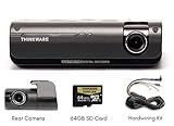 Thinkware F770 1080P HD WiFi Dash Camera with Rearview Camera, 64 GB SD Card and 2 Power Harness (3 Items)