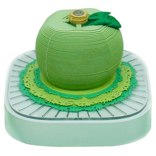 3D Art Calendar 2026,3D Memo Pad Calendar 2026,Tear-Away 3D Paper Art Notepad with LED Lights,Creative Panoramic Colorful Tree House Paper Sculpture Calander,for Office Home Ornaments