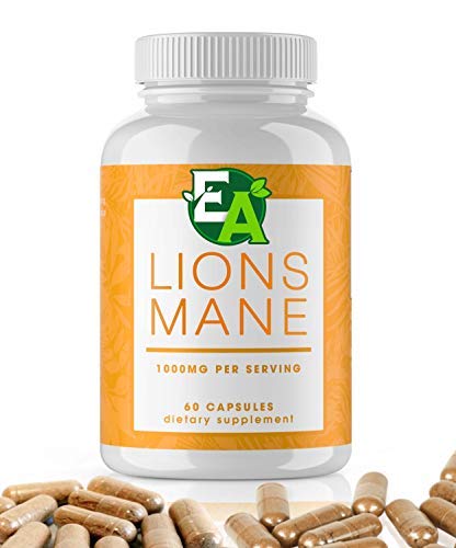 Lions Mane Mushroom Capsules - Real Mushrooms That Support Focus, Nerve and Brain Health. 1,000mg per Serving for 30 Days of Lion's Mane Mushroom Powder. Paul Stamets mentions Lions Mane on Joe Rogan