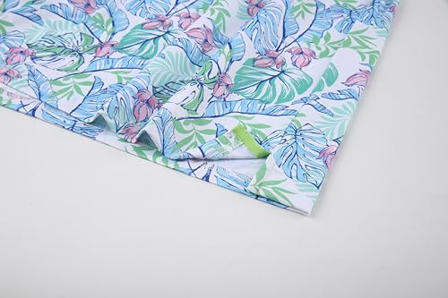 Alex Vando Mens Hawaiian Golf Shirt Moisture Wicking Digital Print Golf Shirts for Men