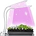 BriteLabs LED Grow Light for Indoor House Plants and Garden, 20W Plant Lights with 40 Red Blue Spectrum LEDs, Adjustable Dual Head Gooseneck Fixture Kit with Stand, 9 Dimmable Levels 3/9/12H Timer