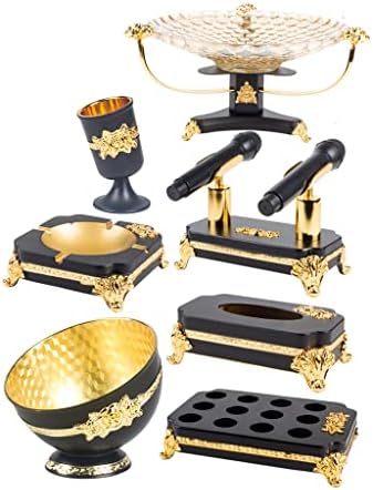 Collic Ktv Table Supplies Box Desktop Decoration European-Style Fruit Plate Microphone Holder Tissue Box,Tissue Box