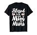 Blessed To Be Called Mom And Mimi Floral Cute Mothers Day T-Shirt