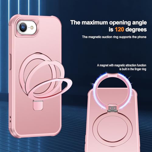 SKYLMW Compatible with iPhone 16e/17e Case with Stand,Rose Gold by SKYLMW - Used condition - Image 9
