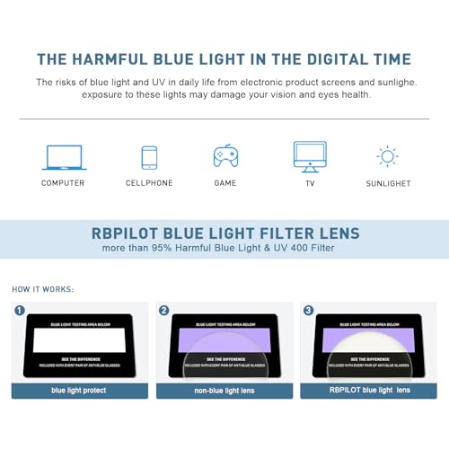 Image of Aviator Reading Glasses for men and Women Blue Light Blocking Lens Spring Temple
