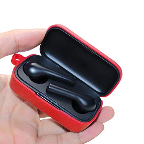 Preisvergleich Produktbild QCY T5-Kopfhörerabdeckung, Creamon QCY T5-Kopfhörerabdeckung Silikon-Kopfhörer-Hülle Anti-Fall-Bluetooth-Headset-Abdeckung rot