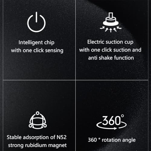 Support téléphone voiture électrique magnétique 360° argenté