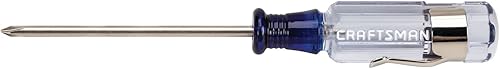 CRAFTSMAN Destornillador Phillips #0 x 2.5 pulgadas, mango de acetato (CMHT65000)