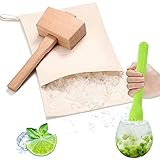 Herramientas prácticas: tritura el hielo, coloca los cubitos de hielo en la bolsa y dobla la tapa. Encuentra una superficie plana y aplasta hasta que tengas muchos fragmentos helados.