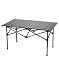 Produktbild QWORK® klapptisch, campingtisch klappbar, Reisetisch, 95 x 55 x 50 cm, schwarz, zum Grillen, Reisen, Angeln, Picknick