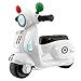 Chicco Vespa per Bambini Primavera Bianca, Moto Giocattolo Cavalcabile con Pannello Elettronico, Luci e Suoni, Ruote di Supporto Rimuovibili, Max 25 Kg, Giochi per Bambini 1-3 Anni