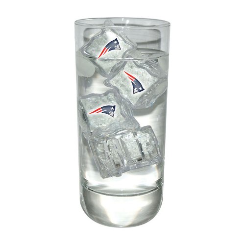 Team Sports America NFL New England Patriot LED Ice Cube Set, Small, Multicolor