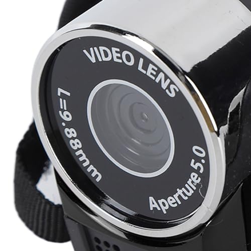 Cámara de Video 4K 48MP, Pantalla Giratoria de 2.7 Pulgadas TFT 16x Zoom Digital Videocámara DV con Cable USB, para Grabar Mientras Carga la Salida HD (Black)