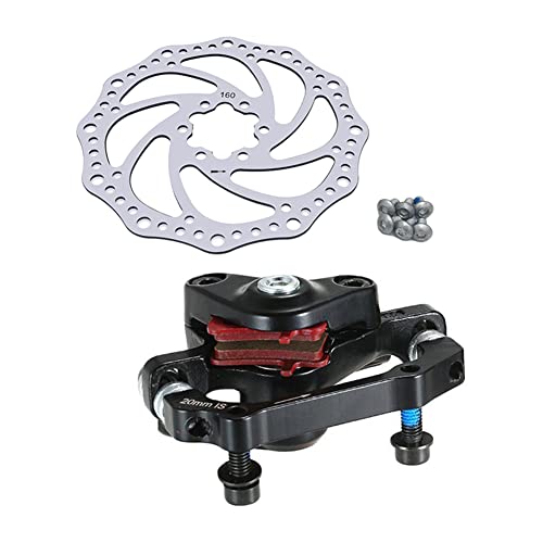 Bicycle Disc Brake Kit | Mechanical Disc Brake Set | Riding Accessories with 160mm Rotor, Front & Rear Caliper for Mountain Bikes, Road Bikes Zorq