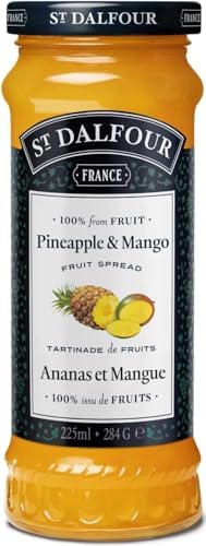 VALUBNDL: St. Dalfour Pineapple & Mango Fruit Spread (Bulk 3-Pack) – 225ml Jars – 100% Fruit & No Added Sugar – VALUBNDL Signature Bundle — view 2