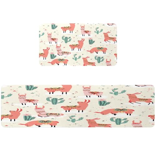 Alfombrilla de cocina absorbente para pasillo y lavandería con llamas 2